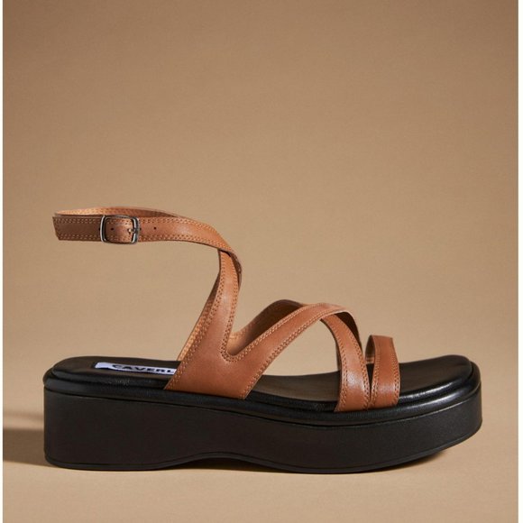 COPY - CAVERLEY Cal Wedge Sandals - brown, size 11 - Picture 2 of 7